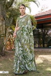 Victorious By Vallabhi Printed Moss Georgette Sarees Wholesale Shop In Surat
